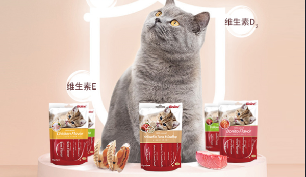 喵趣無窮~盡在每一口貓條！